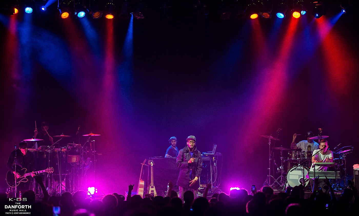 K-OS plays to a packed house at The Danforth Music Hall.